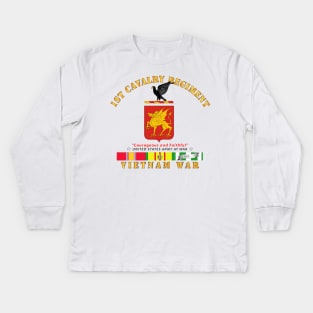 1st Cavalry Regiment - COA -Vietnam VN SVC Kids Long Sleeve T-Shirt